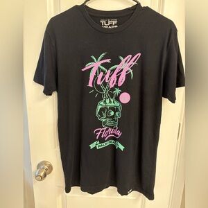 Tuff Wraps Tiki Skull Palm Beach FL Graphic Tshirt M